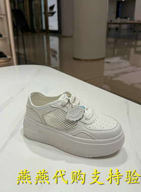 专柜正品百丽2026夏新款女鞋透气网面小白鞋厚底休闲板鞋F4J1DBM6