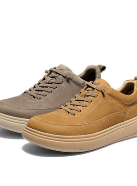 专柜正品森达2026春季新款男鞋舒适厚底运动休闲皮鞋2CF01AM6