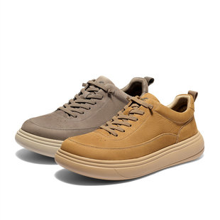 舒适厚底运动休闲皮鞋 专柜正品 男鞋 新款 2CF01AM6 森达2026春季