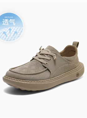 专柜正品百丽2025夏款男鞋透气软底一脚蹬休闲布鞋8SW01 8SW02BM5