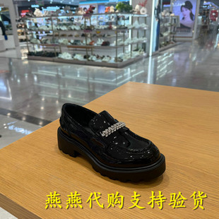 专柜正品思加图2026春款女鞋英伦风复古乐福鞋一脚蹬皮鞋EGB62AA6