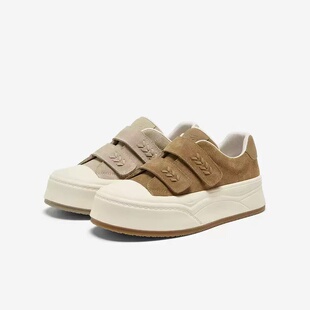 休闲运动户外鞋 女魔术贴松糕板鞋 E8030AM6 百思图2026春款 专柜正品