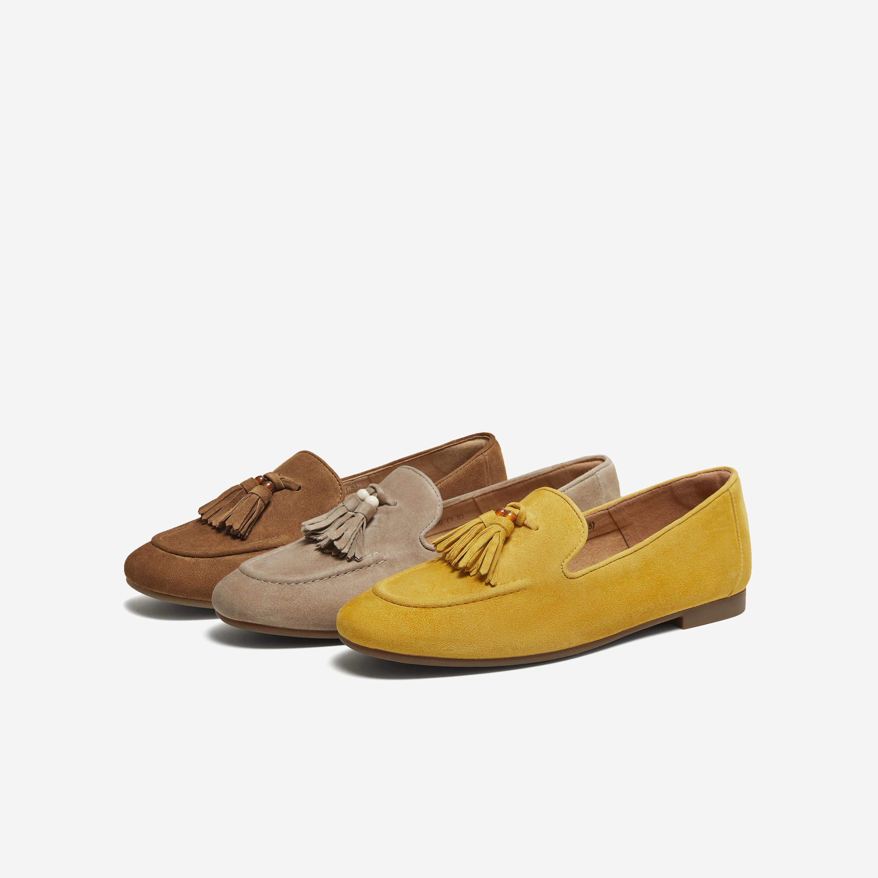 TATA/他她女鞋乐福鞋平底豆豆鞋