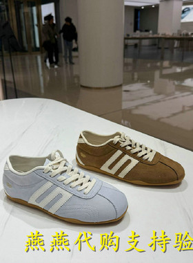 专柜正品百丽跑道银河星复古赛车德训鞋2026春款女休闲鞋E9P2DAM6