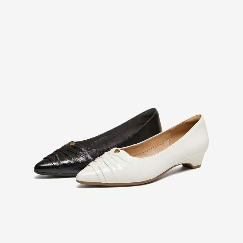 专柜正品TATA他她女2026春款浅口单鞋百搭粗跟尖头高跟鞋CLY02AQ6,女鞋,浅口单鞋,淘宝优惠券,粉丝福利购,淘宝优惠卷