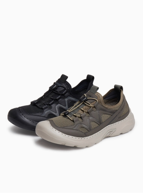 专柜正品天美意2025夏款男鞋透气户外运动徒步网面运动鞋FBA02BM5