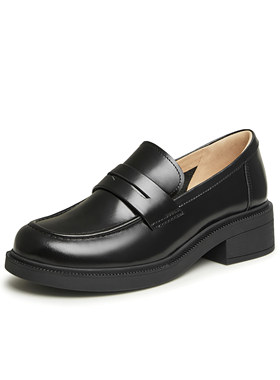 专柜正品天美意2026春款女鞋厚底英伦乐福鞋复古休闲单鞋CNG11AA6