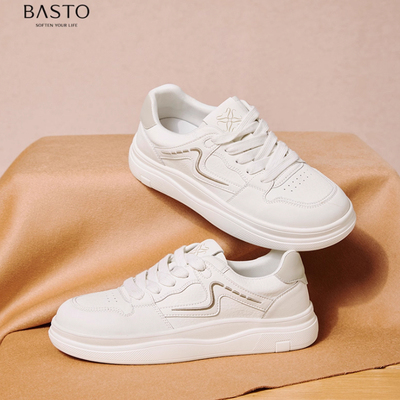 BASTO/百思图女鞋厚底运动休闲鞋