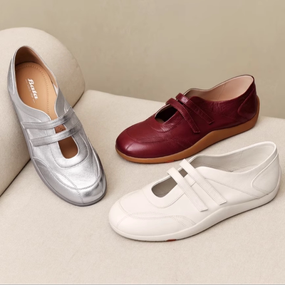 BATA/拔佳女鞋百搭软底玛丽珍鞋