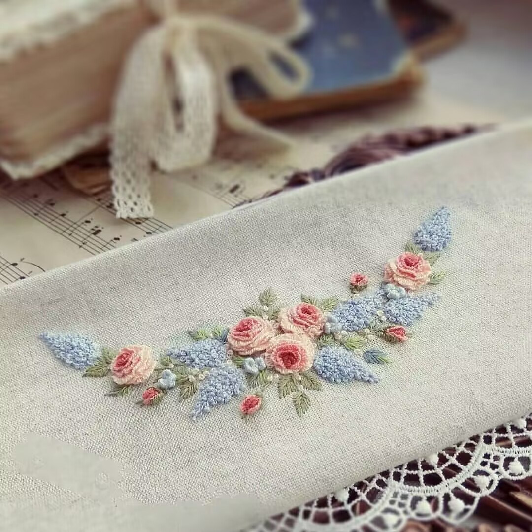 立体欧式刺绣洛可可刺绣家居布