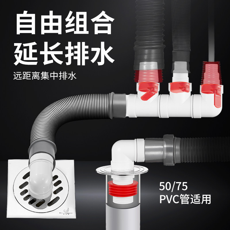 内置单向阀排水四通五通