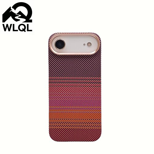 【WLQL手机壳数码店】适用于iPhone17Air手机壳超薄碳纤维纹苹果17promax保护套16/15pro磁吸防摔外壳简约ins