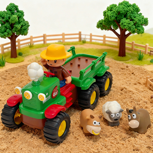 五星儿童玩具农夫拖拉机运输车男女孩子1 2岁三3宝宝早教益智玩具