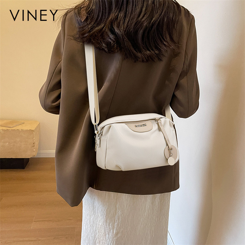Viney包包女款2026新款女包夏季帆布包手机包休闲百搭单肩斜挎包
