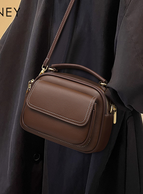 Viney包包2025新款秋冬斜挎包真皮女包轻奢单肩包软牛皮手提小包