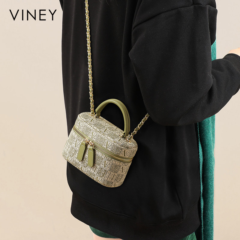 Viney包包2025新款斜挎包链条包轻奢迷你小包高级感小众手提女包