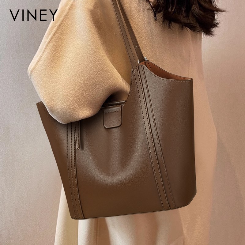 Viney托特包包女式2025新款秋冬时尚真皮腋下包大容量通勤单肩包,箱包皮具/热销女包/男包,通用款女包,淘宝优惠券,粉丝福利购,淘宝优惠卷