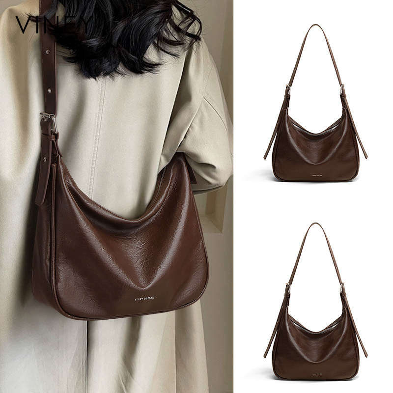 Viney包包女式2026新款女包秋冬真皮单肩斜挎包大容量通勤托特包