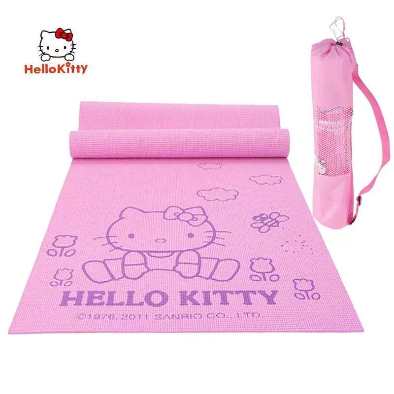 正品HelloKitty凯蒂猫6mm可爱卡通儿童瑜伽垫初学健身运动舞蹈垫