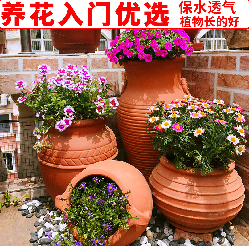 透气红陶花盆更适合新手使用