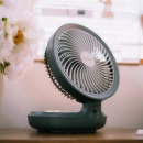 edon爱登壁挂式 厨房卫生间专用风扇折叠充电风扇风扇宿舍床上静音