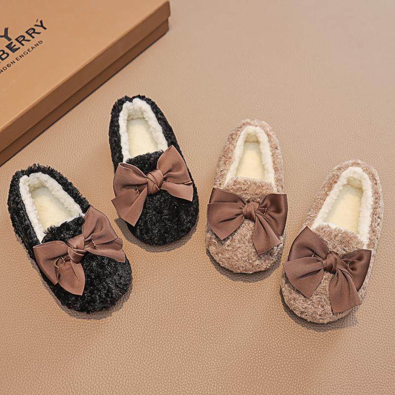 女童鞋毛毛鞋外穿儿童冬季加绒棉鞋宝宝羊羔毛鞋子单鞋防滑豆豆鞋,童鞋/婴儿鞋/亲子鞋,棉鞋,淘宝优惠券,粉丝福利购,淘宝优惠卷