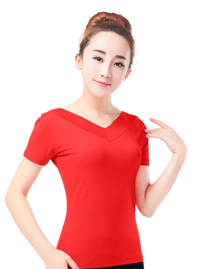 广场舞上衣莫代尔运动衣服