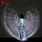 飞魅 成人肚皮舞金翅演出服道具 肚皮舞翅膀LED发光印度舞蹈翅膀