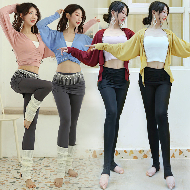 肚皮舞练功服套装瑜伽练舞服百搭上衣外衫吊带专业训练裤裙练习服