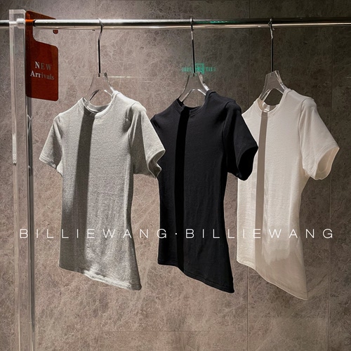 BW独立设计师时髦单品系列｜特殊缝线圆领正肩掐腰短袖上衣