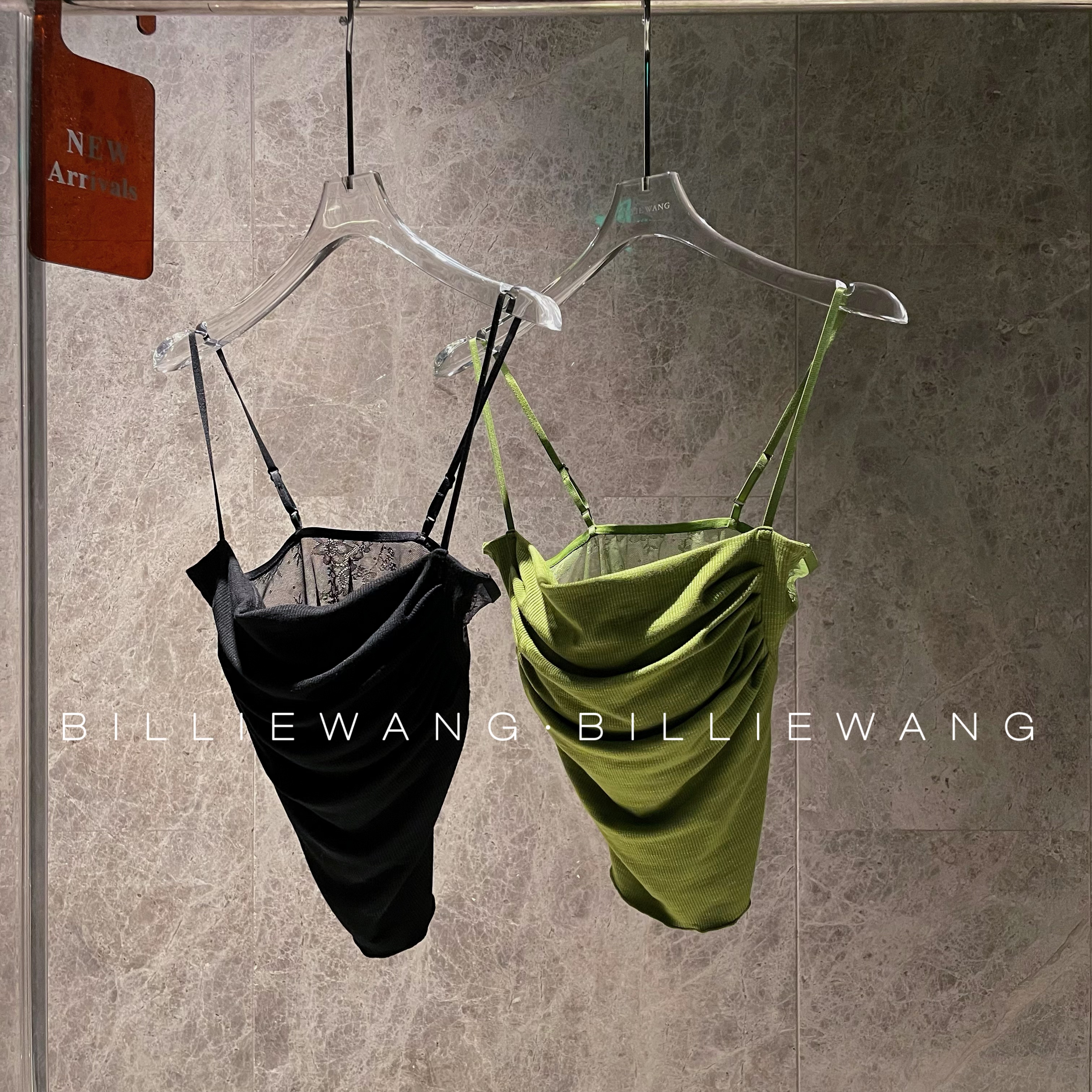 BW独立设计师时髦单品｜稀有款｜绝美后背蕾丝胸垫吊带上衣