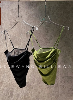 BW独立设计师时髦单品｜稀有款｜绝美后背蕾丝胸垫吊带上衣