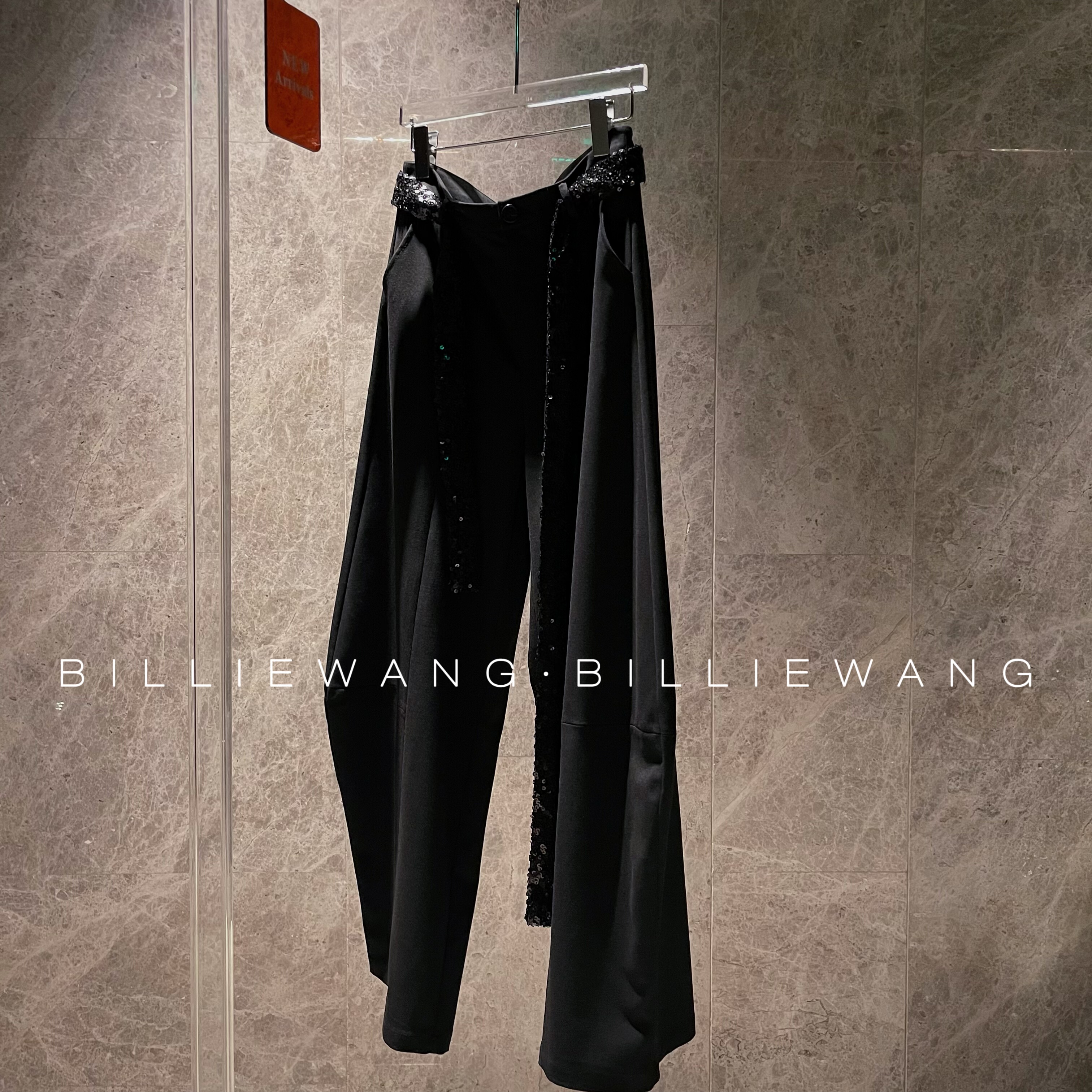 BW独立设计师高定系列｜小丑裤｜巨显瘦奢华亮片腰带结构休闲裤