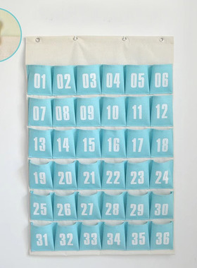 20兜30兜42兜防水帆布挂袋口罩吸汗巾学校公司手机收纳跳绳收纳