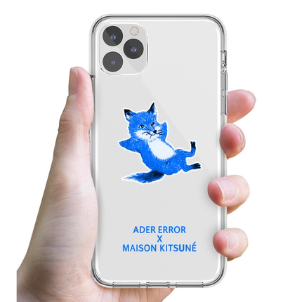 Maison Kitsune联名慵懒狐狸适用于苹果手机壳iPhone13 xsmax 12pro max 14 11硅胶套8plus