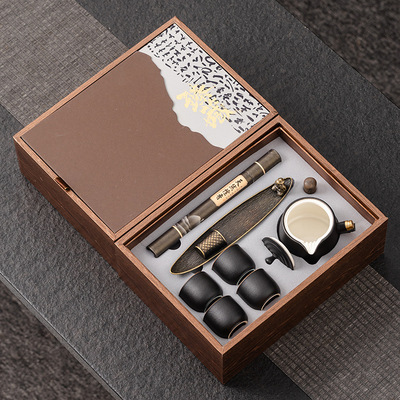 文创陶瓷路宝茶具整套商务办公礼品印logo线香孤舟香道套组