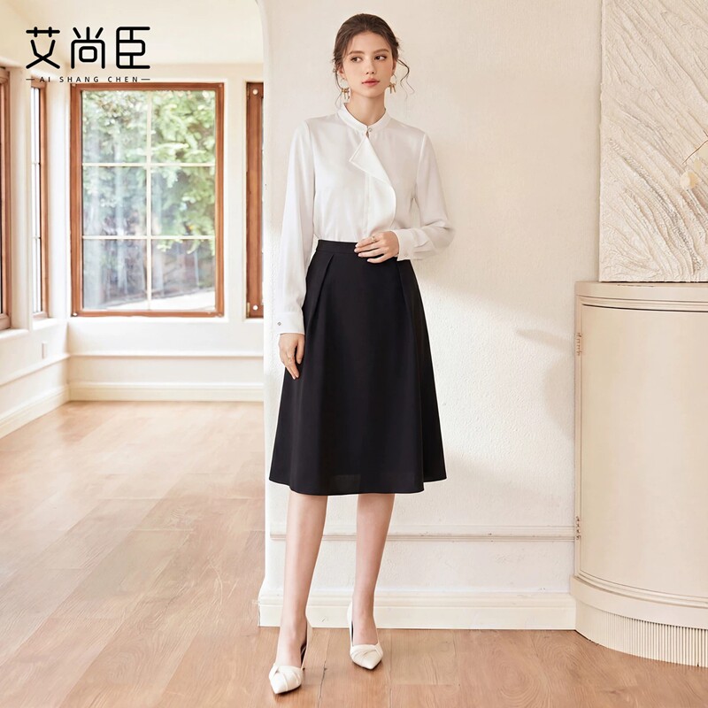 艾尚臣衬衫套装女白领上班族办公室前台经理通勤雪纺衫衬衣职业装