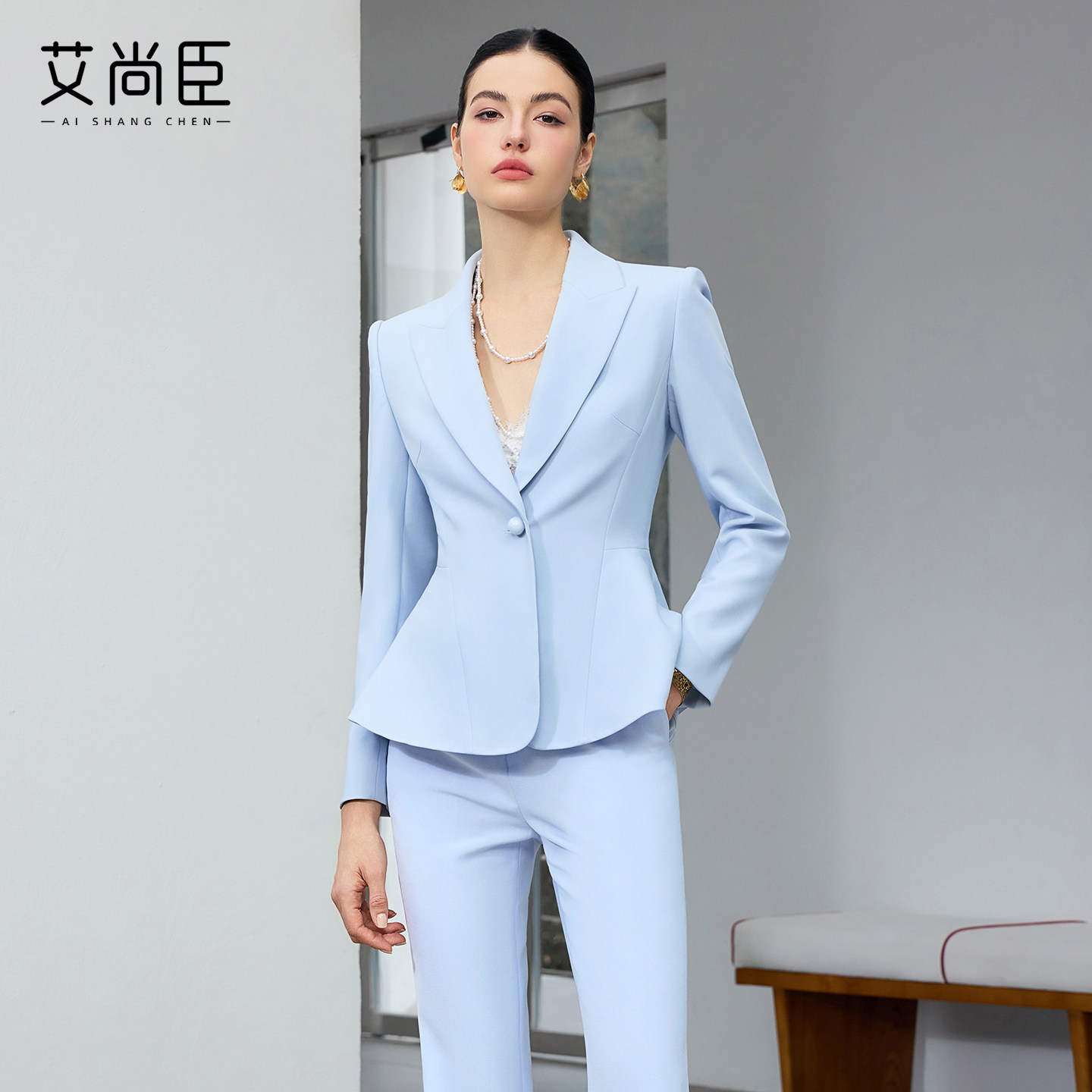艾尚臣西装套装女行政领导职业装