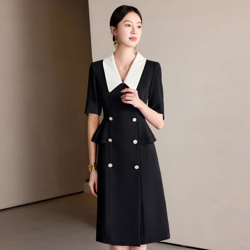 艾尚臣職業装连衣裙女夏珠宝店案场客服房地产置业顾问经理工作服