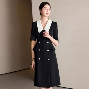 艾尚臣職業装连衣裙女夏珠宝店案场客服房地产置业顾问经理工作服
