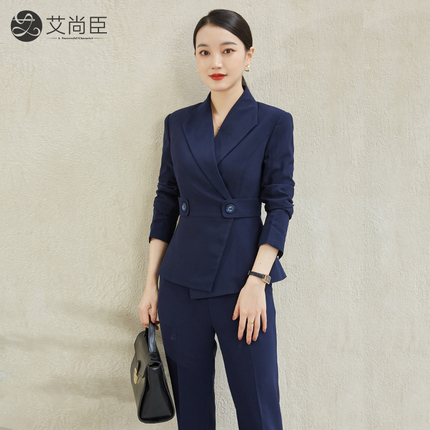 工作服女咨询师爱尚臣皮肤管理职业装秋冬艾燕燕公务员面试珠宝店