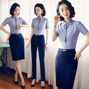 美容院技师店长置业顾问销售爱尚臣售楼部工作服高端职业套装女夏