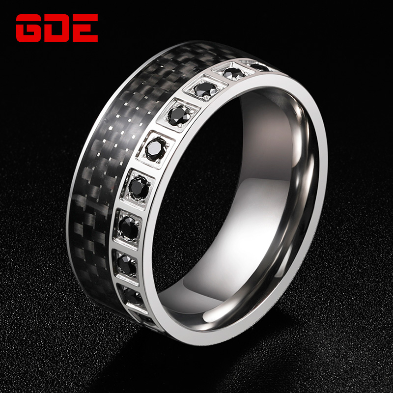 戒指2021年新款潮小众黑曜石男戒