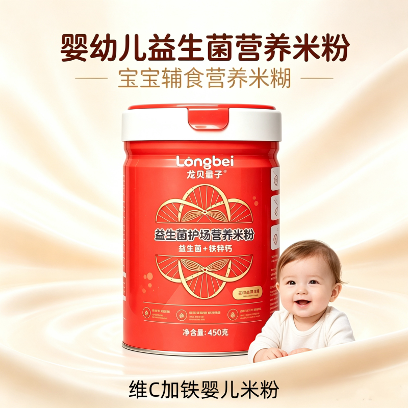 高铁婴儿米粉6月8个月益生菌宝宝米粉米糊五谷杂粮米粉婴儿营养粉
