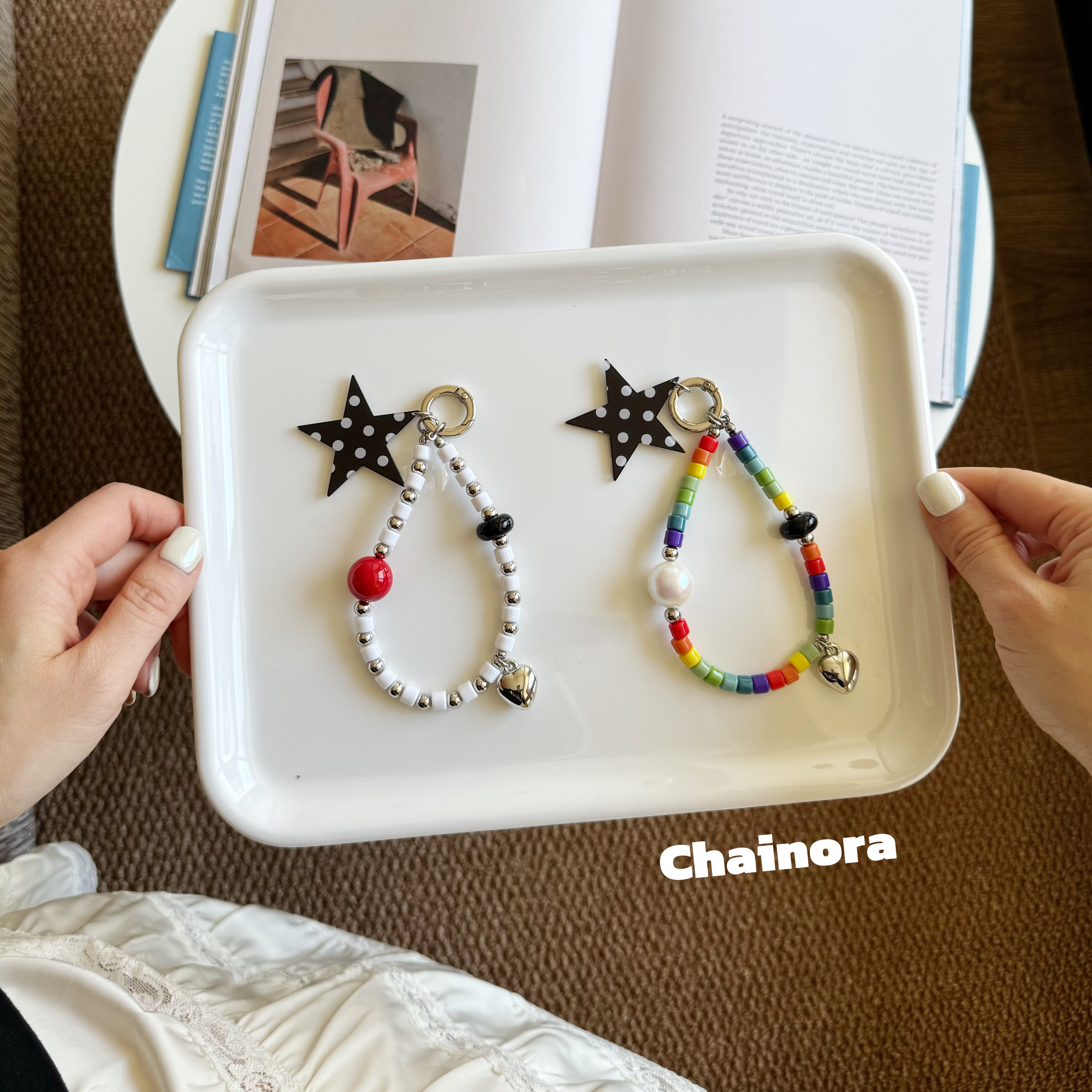 Chainora戢十伍【趣味游戏】手机挂件多巴胺多彩INS少女风五角星