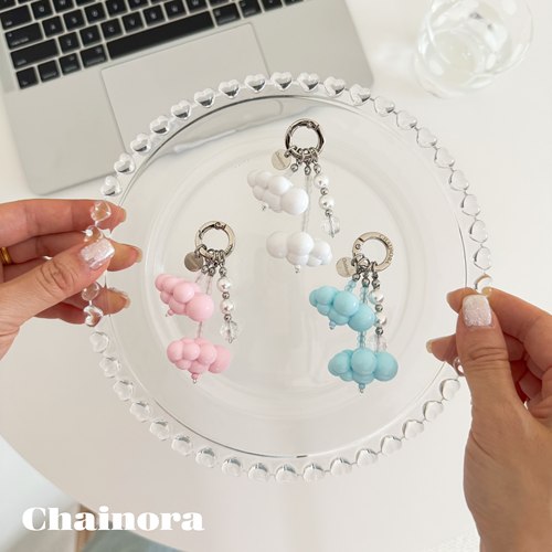 戢十伍Chainora【云两朵】手机链条挂件云朵多巴胺链多彩蓬蓬软软