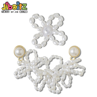 洞洞鞋配饰适配crocs配饰鞋花装饰扣珍珠串珠花朵链条饰品鞋花