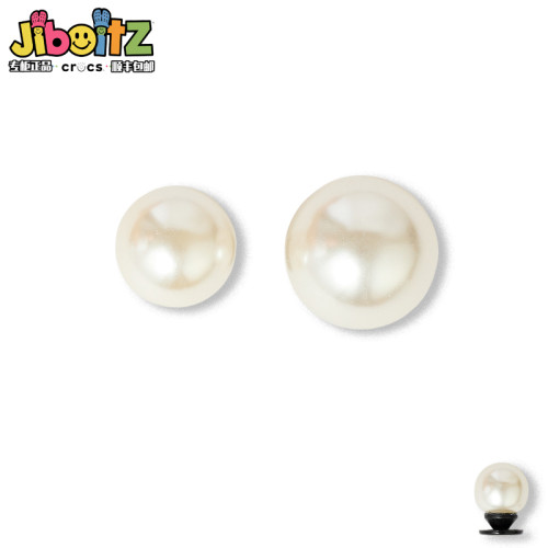 洞洞鞋配饰适配crocs配饰鞋花装饰扣2025金属圆形珍珠鞋扣饰鞋花