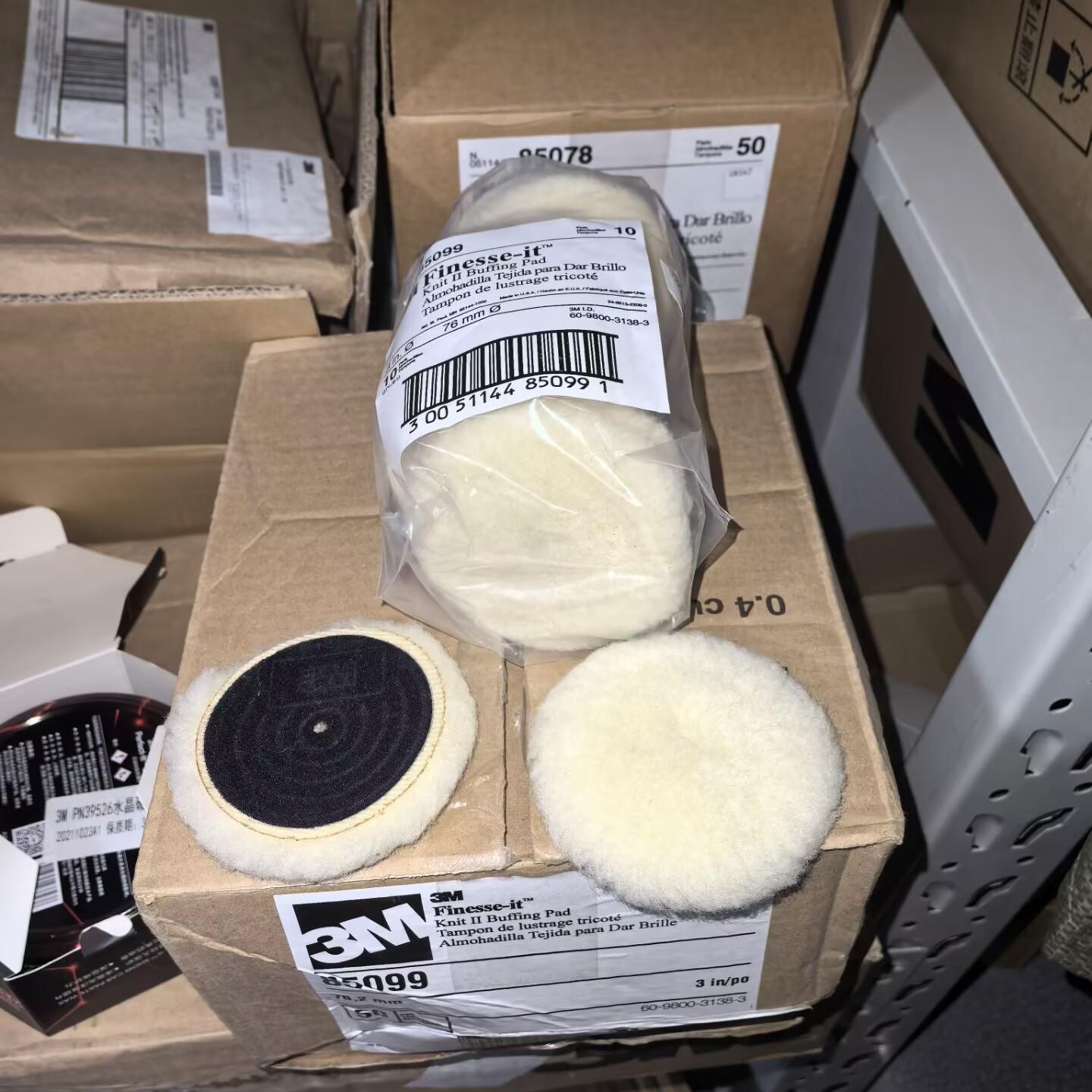 汽车抛光羊毛球3M3寸打蜡垫