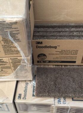 3M8541百洁布 Doodlebug棕色洗飞机动车外壳清洗，粗号红色纤维布